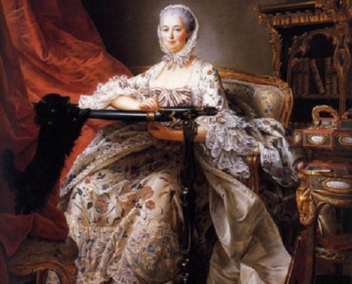 Peinture de Drouais : Mme de Pompadour