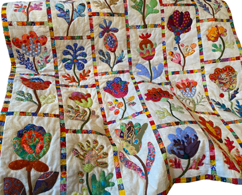 Un patchwork fleurs