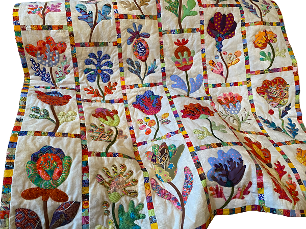 patchwork fleurs Un patchwork fleurs